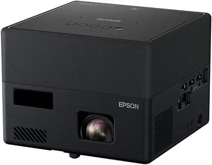 Epson EpiqVision Mini EF12 1000-Lumen Full HD Laser 3LCD Smart Projector with Wi-Fi, Color & White1000 Lumens Brightness, Wi-Fi 5, Bluetooth, 5W Speaker, 2x HDMI, Output ,USB, Black | V11HA14020