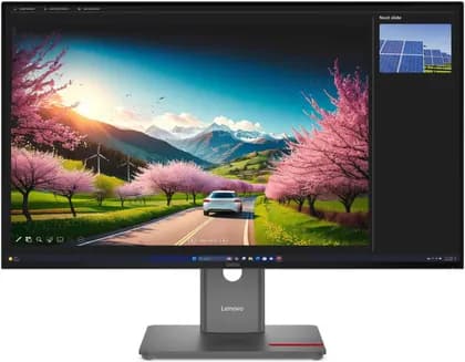 Lenovo ThinkVision P32UD-40 Monitor, 32" IPS Display, 4K UHD Resolution, 120Hz Refresh Rate, 4ms (Extreme GtG) Response Time, 1.07 Billion Colors, Raven Black | 64A8XAT2UK