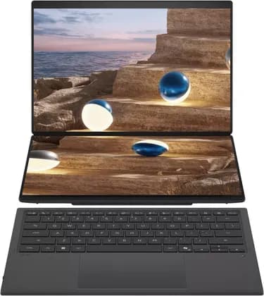 ASUS Zenbook DUO UX8407AA Copilot+ Laptop, 14" 3K OLED 144Hz Touch Display, Intel Core Ultra 7 355, 32GB RAM, 1TB SSD, Intel Graphics, English-Arabic K/B, Win11, Moher Gray | 90NB16V1-M00W40