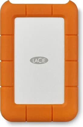 LaCie 2TB Rugged USB 3.0 Type-C External Hard Drive, Up to 130 MB/s Data Transfer Speed, Bus Powered, Drop, Crush, and Rain-Resistant, Windows & Mac Compatible, Orange | STFR2000400