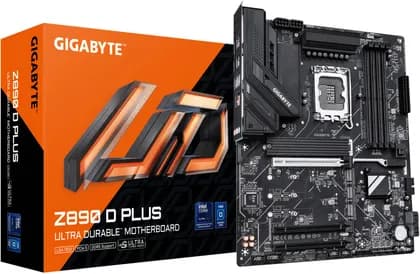 GIGABYTE Z890 D PLUS LGA 1851 ATX Motherboard, Intel Z890 Chipset, 4x DDR5 DIMM Slots, Up to 256GB Max Memory, 1x PCIe 5.0 x16 with PCIe UD Slot, 4x M.2 Slots | Z890-D-PLUS