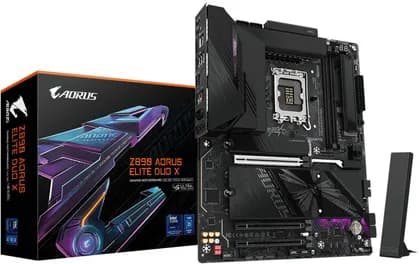 GIGABYTE Z890 AORUS ELITE DUO X ATX LGA 1851 Motherboard, Intel Z890 Chipset, 2x DDR5 DIMM Slots, Up to 256GB Max Memory, 1x PCIe 5.0 x16 with PCIe UD Slot, 5x M.2 Slots | Z890-A-ELT-DUO-X