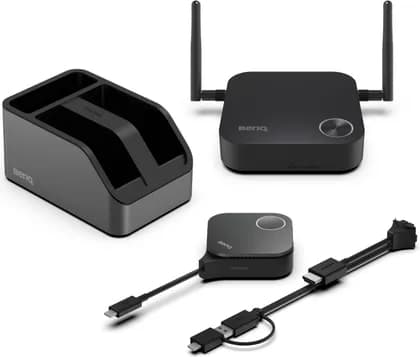 BenQ InstaShow WDC15 4K UHD Wireless Presentation System - Driver-Free Screen Mirroring, Zero Latency, Secure Wireless Sharing for Meeting Rooms, Black | WDC15