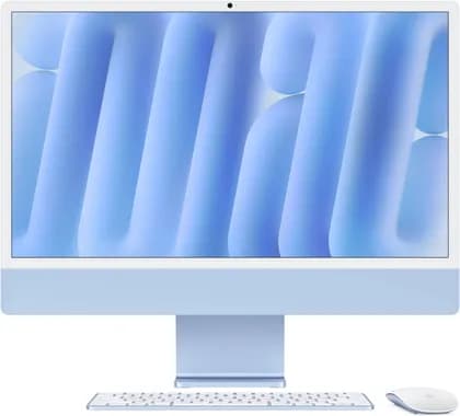 Apple iMac (2024) AIO Desktop Computer, 24" 4.5K Retina Standard Display, Apple M4 Chip with 8-Core CPU, 8-Core GPU, 16-Core Neural Engine, 24GB RAM, 1TB SSD, English Keyboard, Blue | Z1E5000B8