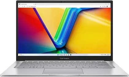 ASUS Vivobook 14 X1404VA Laptop, 14" FHD IPS Display, Intel Core 5 120U, 16GB RAM, 512GB SSD, Intel Graphics, English-Arabic Keyboard, Windows 11 Home, Cool Silver | 90NB13U2-M01730