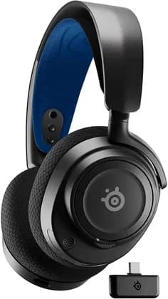 SteelSeries Arctis Nova 7P Wireless Multi-System Gaming & Mobile Headset, Nova Acoustic System, 2.4GHz & Simultaneous Bluetooth, 38Hr Battery, ClearCast Gen2 Mic, PlayStation, PC, Black | 61559