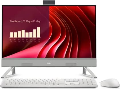 Dell EC24250 All-In-One Desktop Computer, 24" FHD Touch Display, Intel Core 7 150U, 16GB RAM, 1TB SSD, Intel Graphics, English Keyboard, Windows 11 Pro, White | AIO-EC24250-002-ENG