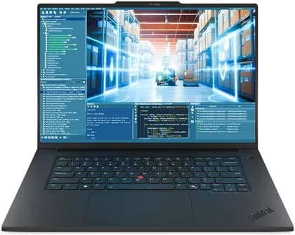 Lenovo ThinkPad P1 Gen 8 Laptop, 16" 3.2K OLED 120Hz Display, Intel Core Ultra 9 285H, 64GB RAM, 2 TB SSD, NVIDIA RTX PRO 2000 Ada 8GB, ENG-ARAB KB, Windows 11 Pro, Black | 21Q80008GR