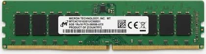 Micron MTC4C10163S1UC56BD1 DDR5 Memory Module, 8GB Capacity, 5600MHz, PC5 44800, Non ECC Unbuffered, 1Rx16, 288 Pin, 1.1V, UDIMM Desktop Ram | MTC4C10163S1UC56BD1