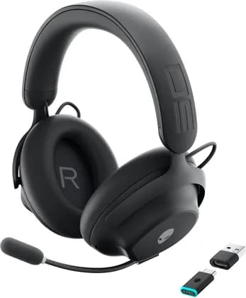 Alienware Pro Wireless Gaming Headset, Wired/Wireless, 50mm Graphene-Coated Drivers, Bluetooth 5.3, Fast Charging, Battery Talk Time (ANC on) Up to 24 Hrs, Dark Side of The Moon | 545-BBFS