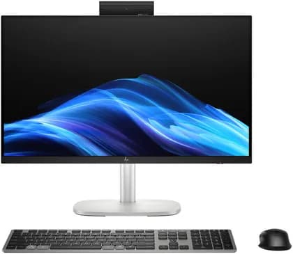 HP EliteStudio 8 All-in-One G1i 23.8 inch Desktop AI PC, 23.8" FHD IPS Display, Intel Core Ultra 7 265, 16GB RAM, 512GB SSD, Intel Graphics, HP 125 v2 Wired Keyboard, No OS, Silver | D1XA7PT