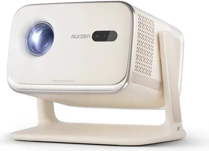 Aurzen Boom Mini Smart Projector, 1080P Native 4K Support 500 ANSI Lumens, Built-In Google TV, 20W Dolby Audio, Real-Time Auto Focus & Keystone, 2GB RAM 16GB ROM, Wi-Fi Bluetooth | AU-PJ-BM501M-GBBG0