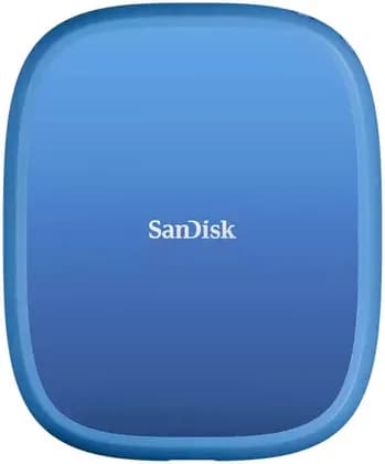 SanDisk Creator Phone SSD, 1TB Capacity, USB C, USB 3.2 Gen 2, Up to 1000MB/s Read Speed, Up to 950MB/s Write Speed, MagSafe Compatible, 4K ProRes Video Recording, Blue | SDSSDE62C-1T00-G25