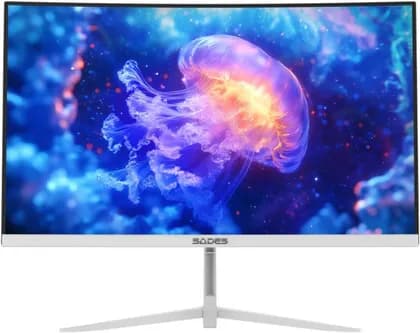 Sades NC-Pelagia Curved Monitor, 24" VA Display, FHD Resolution, 200Hz Refresh Rate, 0.5ms (MPRT) Response Time, AMD FreeSync Technology, HDR Support, White | SA-04F24B