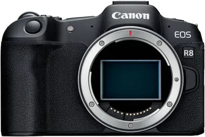 Canon EOS R8 Full-Frame Mirrorless Camera, Body Only, 24.2MP CMOS Sensor, DIGIC X Processor, Dual Pixel AF II, 4K60p Video, 40fps Continuous Shooting, Wi-Fi & Bluetooth, Black | 5803C002