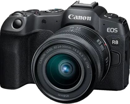 Canon EOS R8 Mirrorless Camera with RF 24-50mm F4.5-6.3 IS STM Lens, 3.0" Clear View II, 1.62M Dots, Touch LCD, 24.2MP Full-Frame CMOS, 4K UHD Video, Fast AF, Compact Design | EOS-R8-Kit