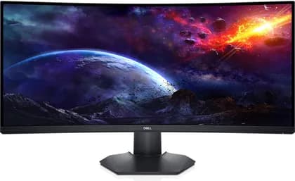 Dell S3422DWG Curved LCD Monitor, 34" WQHD VA Display, 144Hz Refresh Rate, 1800R Curved Screen, AMD FreeSync Premium Pro, 1ms MPRT Response Time, Black | S3422DWG