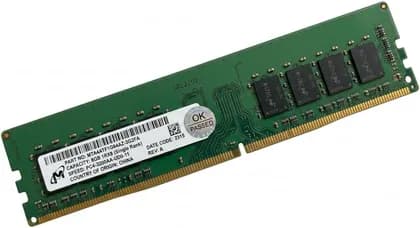 Micron MTA4ATF1G64AZ DDR4 UDIMM Desktop Memory Module, 8GB, 3200MHz, PC4-25600, Non ECC Unbuffered, 288 Pin, Single Rank, CL22, 1.2V | MTA4ATF1G64AZ-3G2FA