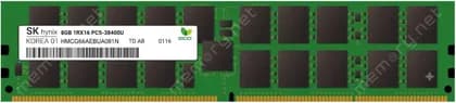 SK Hynix HMCG66AEBUA081N DDR5 UDIMM Desktop Memory Module, 8GB, 4800MHz PC5-38400, 288 Pin, 1Rx16 Single Rank, CL40, 1.1V, Non ECC | HMCG66AEBUA081N