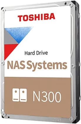 Toshiba N300 NAS 3.5" NAS Internal HDD, 8TB Capacity, 7200 RPM, 260 Mbps Data Transfer Speed, SATA 6.0 Gbit/s Interface, 512MB Buffer Size, Advanced Format, Halogen Free | HDWG780EZSTA