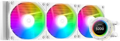 ID-Cooling SL360 XE Space LCD AIO Liquid CPU Cooler, 360mm, 2.1" 480x480 LCD, 3x 120mm ARGB Fans, 1800RPM, 350W TDP, Copper Cold Plate, Intel LGA1851/1700, AMD AM5/AM4, White | SL360-XE