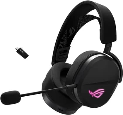 ASUS ROG Pelta Tri-Mode Gaming Headphones, 50mm ROG Titanium-Plated Diaphragm Drivers, 10mm Super-Wideband Boom Microphone, 900 mAh Battery Capacity, Black | 90YH0410-BHUA00