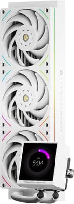 ThermalRight Peerless Vision 360 UB ARGB Liquid CPU Cooler, 360mm, 3.95" 480x480 IPS LCD, 3x 120mm ARGB Fans, 2150RPM, 3000RPM Pump, Intel LGA1851/1700, AMD AM5/AM4, White | Peerless-Vision
