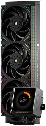 ThermalRight Peerless Vision 360 UB ARGB Liquid CPU Cooler, 360mm, 3.95" 480x480 IPS LCD, 3x 120mm ARGB Fans, 2150RPM, 3000RPM Pump, Intel LGA1851/1700, AMD AM5/AM4, Black | Peerless-Vision