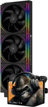 ThermalRight Levita Vision 360 ARGB Liquid CPU Cooler, 360mm, 6.67" 2K Curved Screen, 2400x1080, 3x 120mm ARGB Fans, 2000RPM, 3000RPM Pump, Intel LGA1851/1700, AMD AM5/AM4, Black | Levita-Vision-360