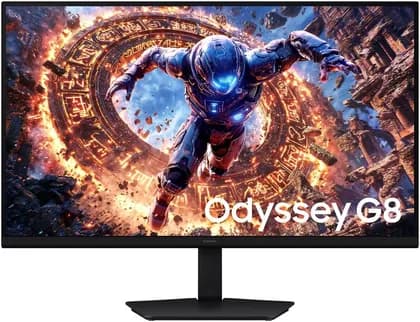SAMSUNG Odyssey G8 G80HF Gaming Monitor, 32" IPS Display, 6K Resolution, Up to 330Hz Refresh Rate, 1ms (GtG) Response Time, NVIDIA G-Sync & AMD FreeSync Premium | LS32HG802ESXEN