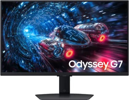 SAMSUNG Odyssey G7 G70F Gaming Monitor, 27" IPS Display, Up to 4K Resolution, Up to 360Hz Refresh Rate, 1ms (GtG) Response Time, AMD FreeSync Premium & G-Sync Compatible, Black | LS27FG706EMXUE
