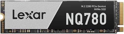 Lexar NQ780 PCIe Gen 4 4 NVMe SSD, 1TB Capacity, M.2 2280 Form Factor, Read up to 6500MB/s, Write up to 2500MB/s, 600TBW Endurance, 1.5m Hours MTBF | LNQ780X001T-RNNNG