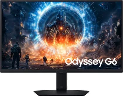 SAMSUNG Odyssey G6 G60F Gaming Monitor, 27" IPS Display, QHD Resolution, 350Hz Refresh Rate, 1ms (GtG) Response Time, AMD FreeSync Premium & G-Sync Compatible, Black | LS27FG600EMXUE (OPEN BOX)