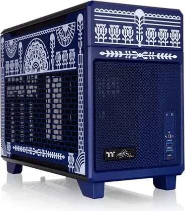 Thermaltake TR100 Mini-ITX Computer Case, up to Two 120mm / 140mm Top Fans, 360mm GPUs & 280mm AIO Liquid Cooler Support, Removable Dust Filters, Tool-Free Panels, Koralie Edition | CA-11A-00SPNN-AR