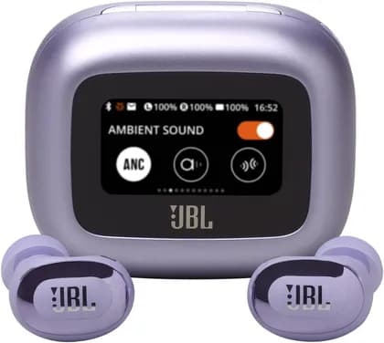 JBL Live Buds 3 True Wireless Earbuds, 10mm Driver Size, 6 Microphones, True Adaptive Noise Cancelling, JBL Spatial Sound, Bluetooth 5.3, 40 Hours of Playback, Purple | JBLLIVEBUDS3PURAM