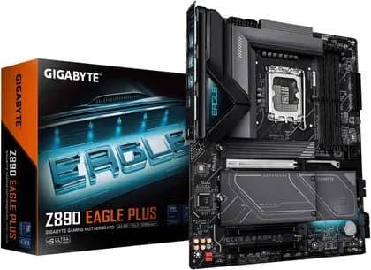 GIGABYTE Z890 EAGLE PLUS ATX LGA 1851 Motherboard, Intel Z890 Chipset, 4x DDR5 DIMM Slots, Up to 256GB Max Memory, 1x PCIe 5.0 x16 with PCIe UD Slot, 4x M.2 Slots | Z890-EAGLE-PLUS