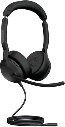 Jabra Evolve2 50 Wired Stereo Headset AirComfort Technology, Noise-Cancelling Mics & Active Noise Cancellation, MS Teams Certified, USB Type-C Interface, Works with All Other Platforms | 25089-999-899