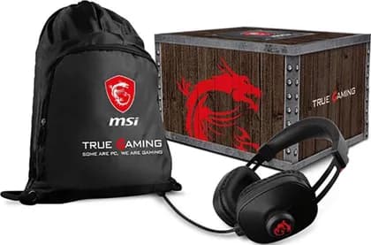 MSI Gaming Level Loot Box with Dragon Fever Gaming Headset, Bag & Lucky Plush, 53mm Driver, Cable 1.8m | 957-1XXXXE-066