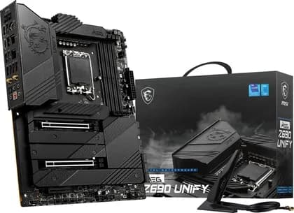 MSI MEG Z690 Unify ATX Gaming Motherboard, LGA 1700 Socket, Z690 Chipset, 2.5Gbps LAN Controller, Wi-Fi 6E Module, 128GB DDR5 Memory, PCI-E X4, M.2 Slot | 911-7D28-001 / 911-7D28-007