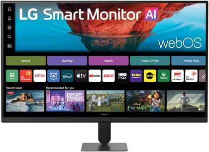 LG Smart Monitor AI U7s Monitor, 32" VA Display, 4K UHD Resolution, 60Hz Refresh Rate, 5ms (GtG @ Faster) Response Time, 1.07b Color Support, Black Stabilizer | 32U701SB