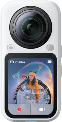 Insta360 X6 360 Action Camera, 8K 360° Video, Dual 1" Sensors, Triple AI Chip, 2600mAh Battery, 20m Waterproof, Bluetooth, WiFi, Standard Bundle, Arctic White | CINSABXA