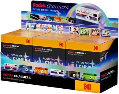 Kodak Charmera Millenium Edition Digital Camera, Set of 6 Blind Boxes, 1.6MP CMOS Sensor, 35mm f/2.4 Lens, microSD Slot, USB-C, Y2K-Inspired, mystery colors | RK0604