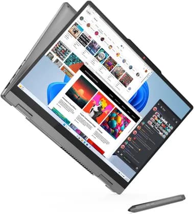 Lenovo IdeaPad 5 2-in-1 14IRH9 Laptop, 14" WUXGA OLED Touch Display, Intel Core i7-13620H, 16GB RAM, 1TB SSD, Intel UHD Graphics, English-Arabic Keyboard, Windows 11, Luna Grey | 83KX003YAX