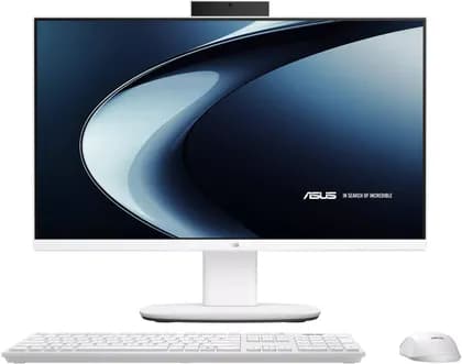 ASUS V400 All-in-One Desktop Computer, 24" FHD LED Display, Intel Core 5-210H, 16GB RAM, 512GB SSD, Intel Graphics, ENG-ARB Wireless Keyboard, Windows 11, White | 90PT03X1-M05C30