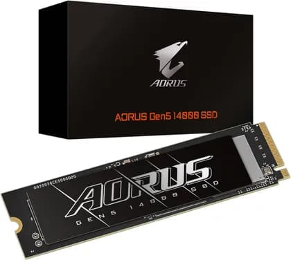 GIGABYTE AORUS Gen5 14000 Internal SSD, 4TB Capacity, PCI-Express 5.0x4, NVMe 2.0 Interface, M.2 2280 Form Factor, Up to 14,100 MB/s Sequential Read & Up to 12,600 MB/s Sequential Write | AG514K4TB