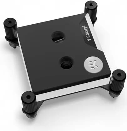 EKWB EK-Quantum Velocity3 1700/1851/AM5 CPU Block, EK-Matrix7 Compliant, Nickel-Plated Copper Cold Plate, CNC-Machined From Black POM Acetal, Acetal | 3831109881125