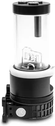 EK-Quantum Kinetic TBE 200 D5 PWM D-RGB Acetal Reservoir, Electronically Commuted Spherical Motor, Three G1/4" Ports,1500L/h Maximum Flow, Mounting Mechanism, Black - Clear | 3831109818381