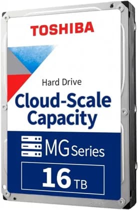 Toshiba MG11 Series Internal HDD, 16TB Capacity, 7200RPM, 3.5" SATA 6Gb/s, 1GB Cache, CMR Construction, Helium-Sealed 10-Disk Design, 512e/4Kn Format | MG11ACA16TE