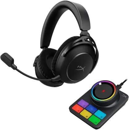 HyperX Cloud Alpha 2 Wireless Gaming Headset, 3mm Dual Chamber Drivers, 20Hz to 20kHz Frequency Response, Omnidirectional, 2.4 GHz & Bluetooth 5.2, Up to 250 Hours Battery Life, Black | AJ5C7AA