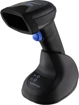 Datalogic QuickScan QBT2500 Bluetooth Scanner, 2D, Imager, Digimarc, Multi-Interface (RS232, KBW, USB), IP52 Protection Class, (USB, Straight, 2m), Charging/Transmitter Cradle, Black | QBT2500-BK-BTK1